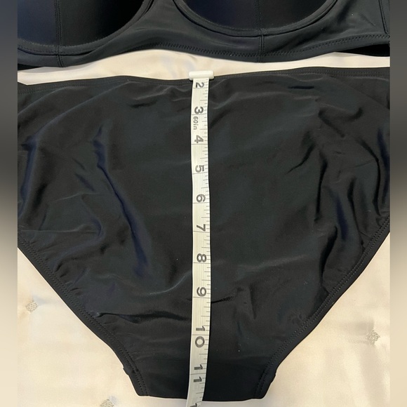 NWT Old Navy Convertible Halter Top Bathing Suit (Black; size XL) - Picture 6 of 10